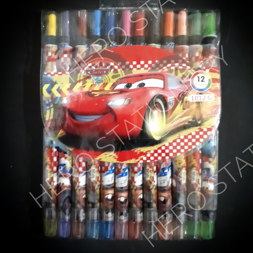 

Krayon putar cars lightning mcqueen 12 warna rolling crayon RB9