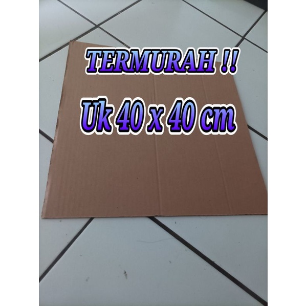 

Lembaran kardus P 40 x L 40 selembaran