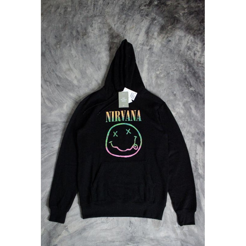 HOODIE DIVIDED H&M NIRVANA BLACK (100% ORIGINAL)