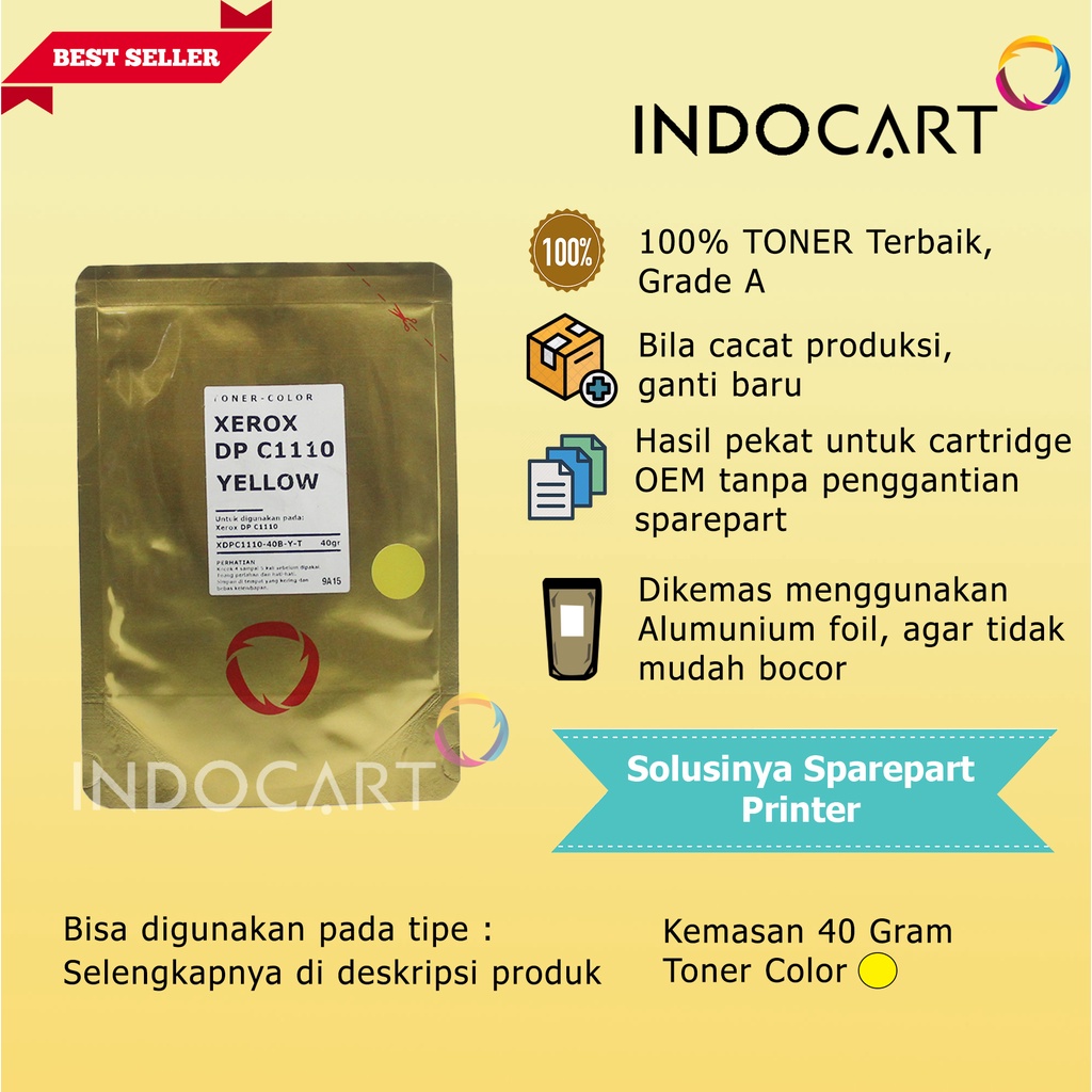 Serbuk Toner Warna Jepang-Epson Aculaser C2900-40gr