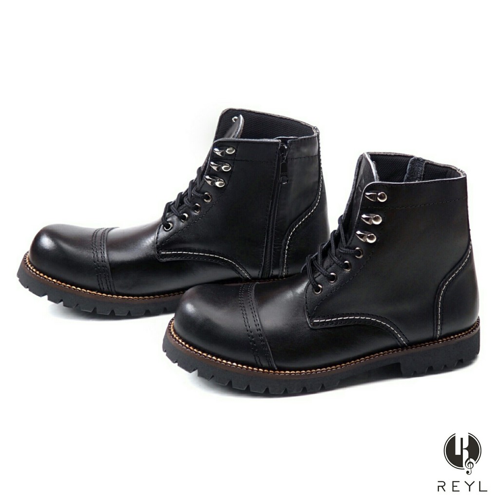 SEPATU KULIT REYL FOOTWEAR ROCKMANTIC SAFETY
