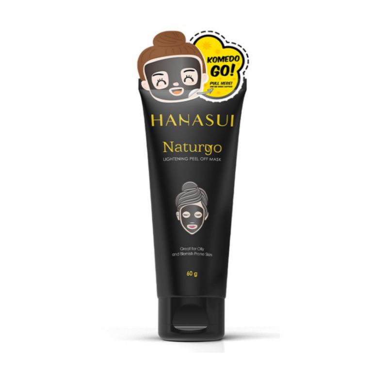 HANASUI Naturgo Lightening Peel Off Mask Black- 80g