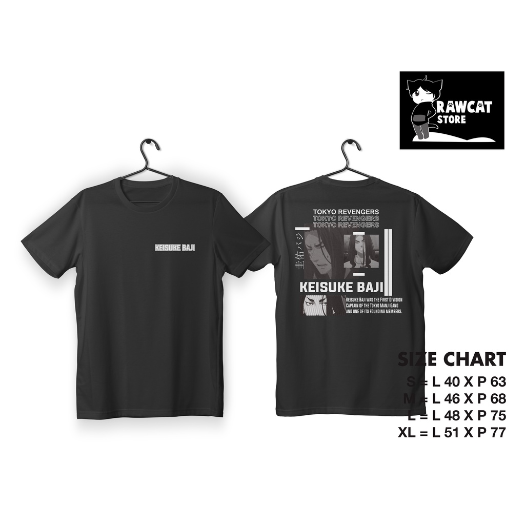 Kaos T-Shirt Anime Tokyo Revengers Keisuke Baji