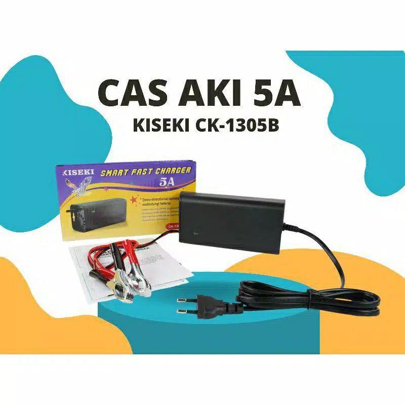 CHARGER AKI KISEKI 12VOLT 5A / 12 VOLT 6A DIGITAL