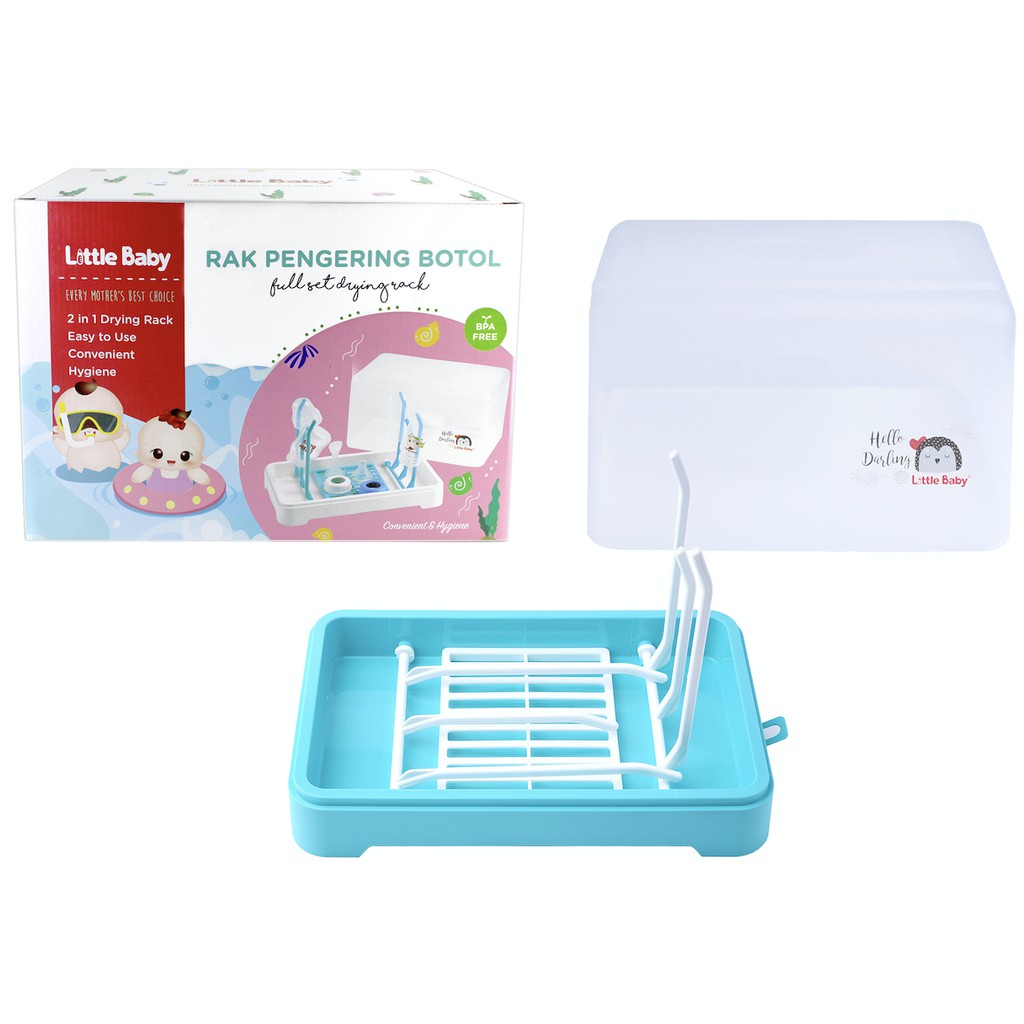 Little Baby Drying Rack with cover | rak botol bayi dengan cover / pengering botol