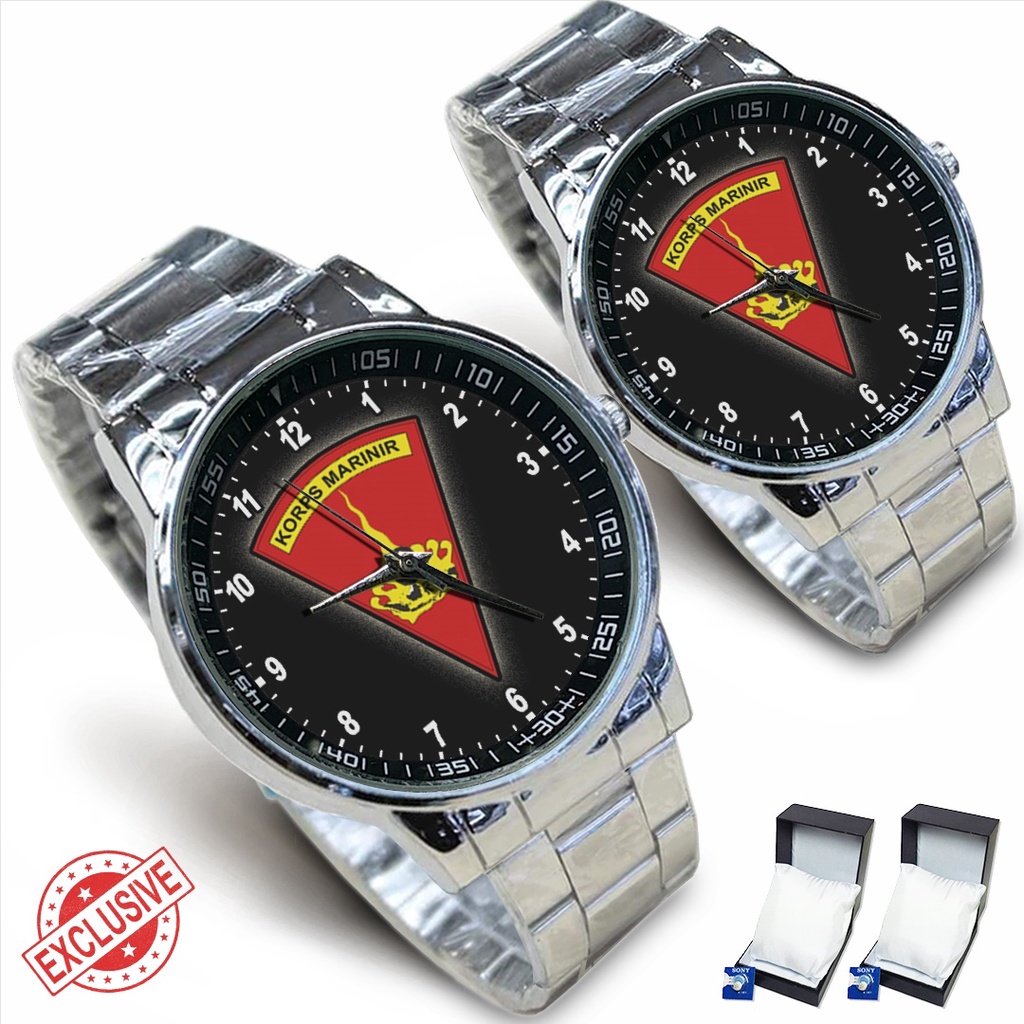 Jam Tangan Rantai Couple KORPS MARINIR - 01 (Nice)