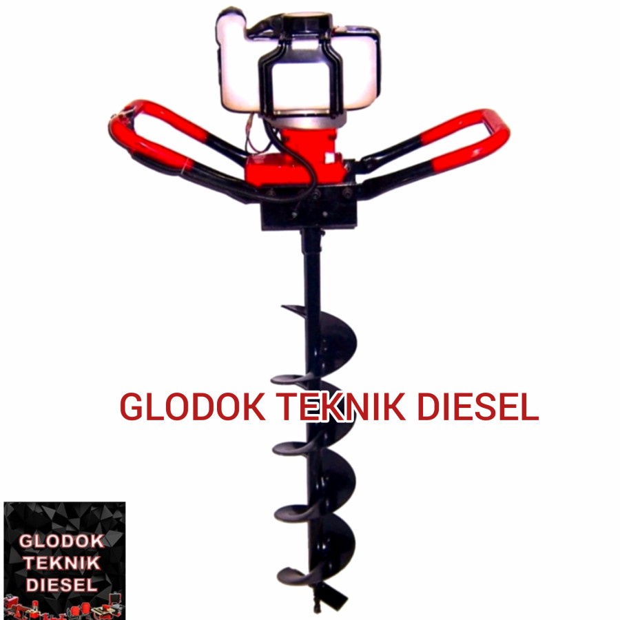 Mesin Bor Tanah MATSUMOTO MED 430 + Drill 100mm 4 INCH