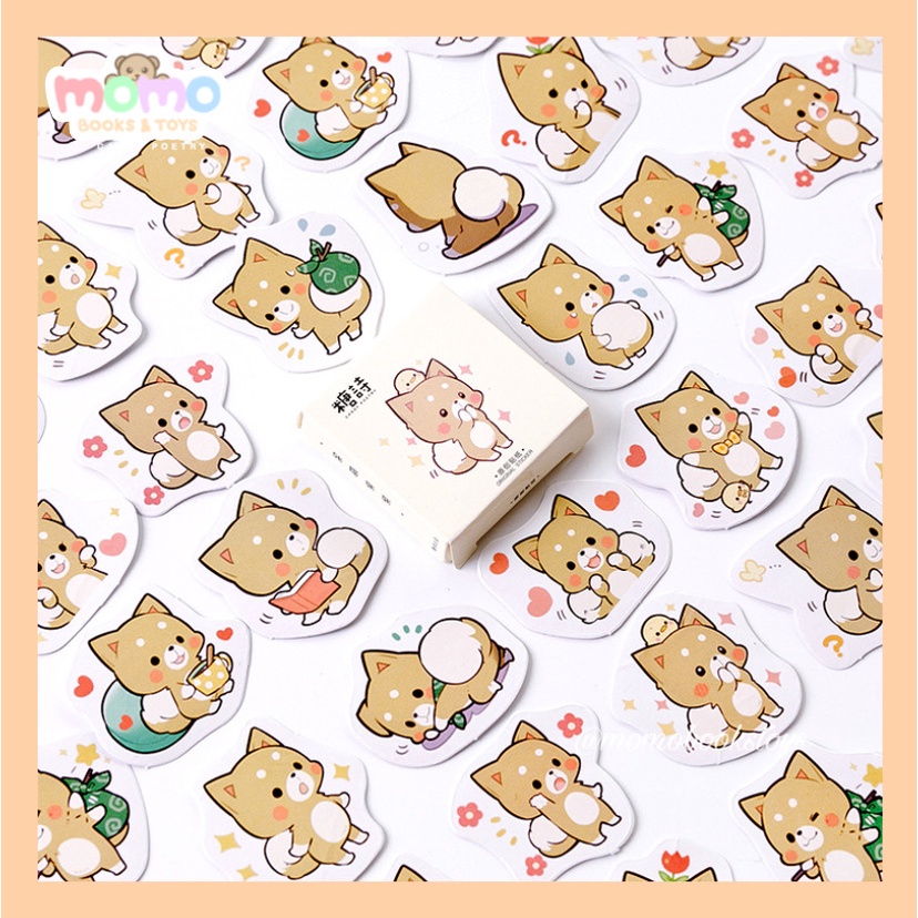 

[MOMO] Isi 45 Pcs Silly Chai - Sticker Aesthetic | Deco Sticker Tempel Buku Scrapbook Diary | Sticker Tumblr Hp Laptop Anti Air Lucu Cute DIY Import Murah