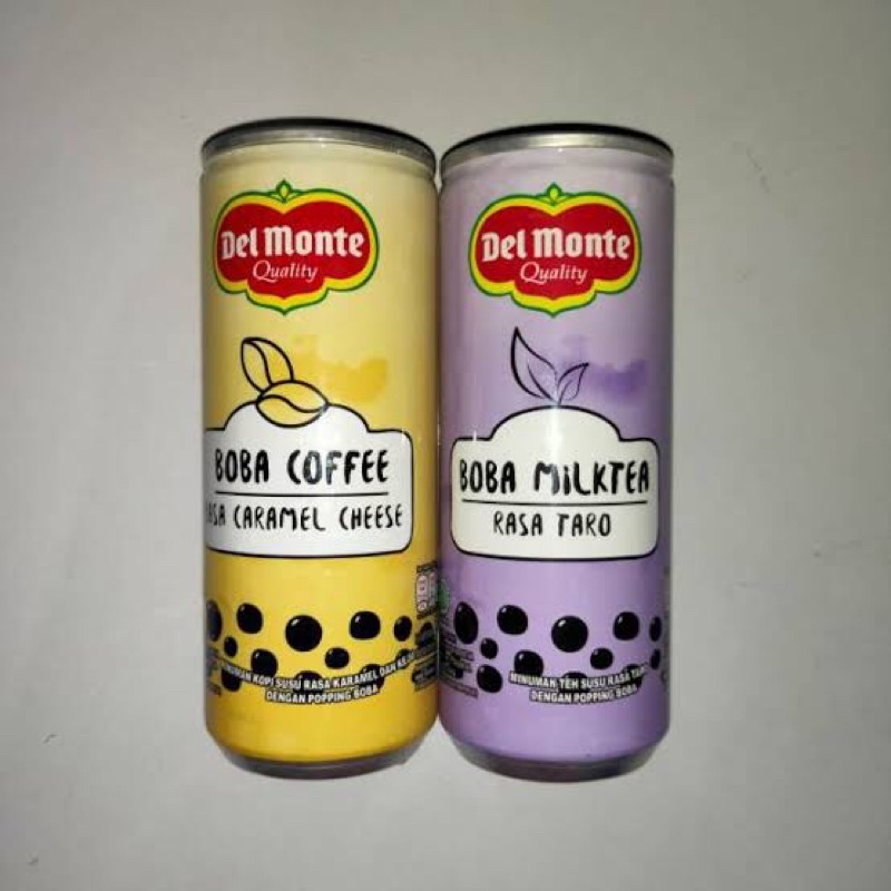 

DELMONTE BOBA MILK TEA TARO & CARAMEL CHEESE 240ml