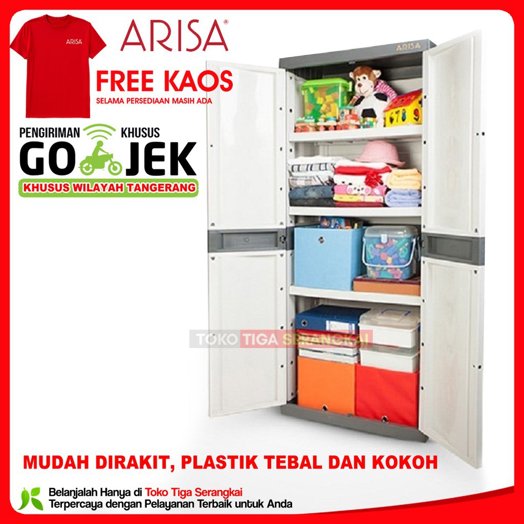 Arisa Lemari Plastik Serbaguna CA-102 (GOJEK ONLY)