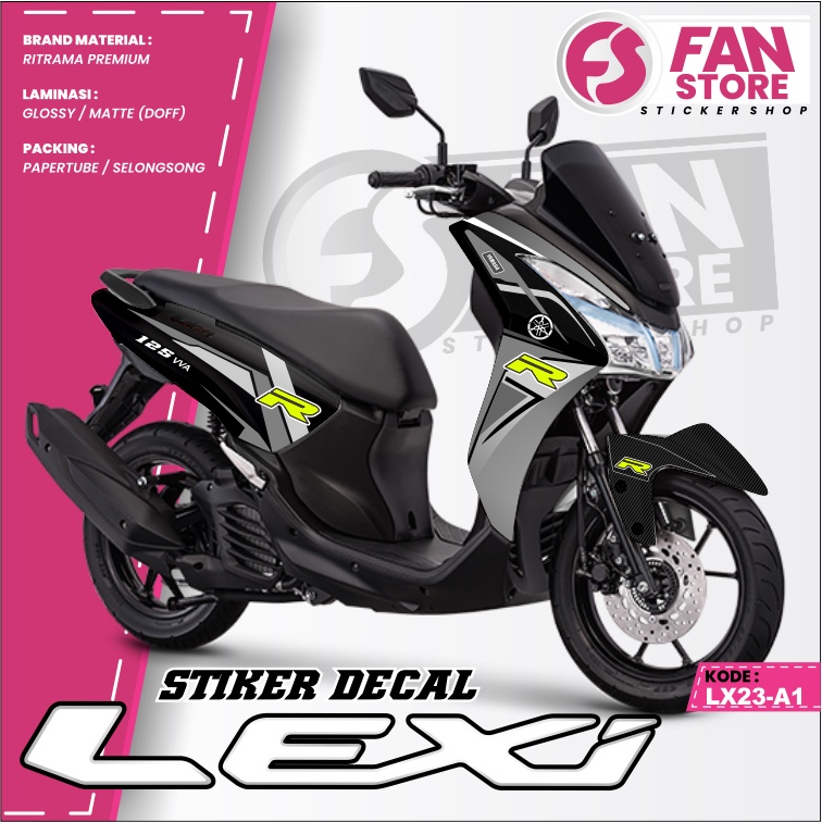 [TERBARU] Sticker Decal Lexi Merah Fullbody - Decal Stiker Motor Lexi -LX