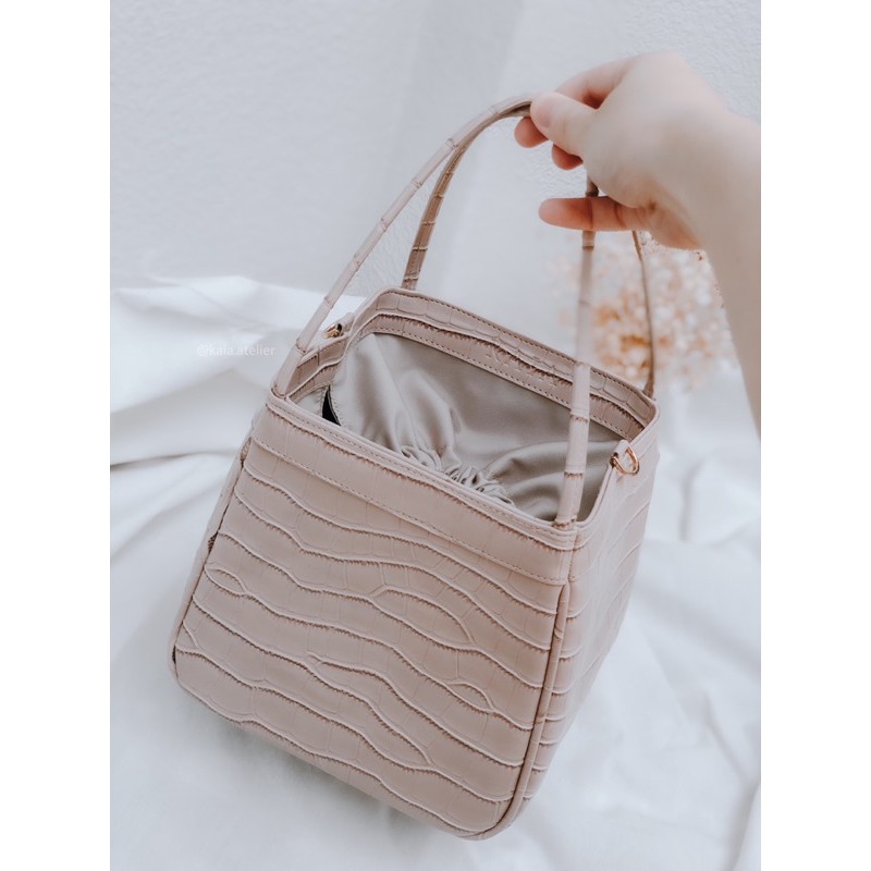 MIKAIA - DIANE Croco Leather Bag - Handbag Tas Tangan Kulit Wanita