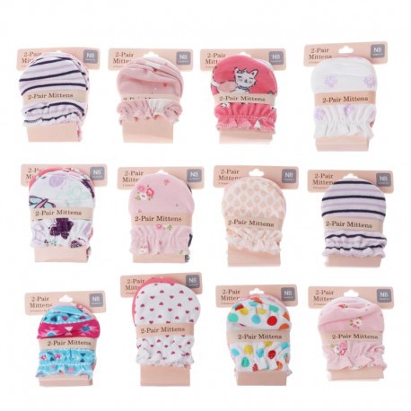 Sarung Tangan Bayi Newborn 2in1  Mittens Sarung Tangan Bayi isi 2 pasang baby gloves Anti Scratching