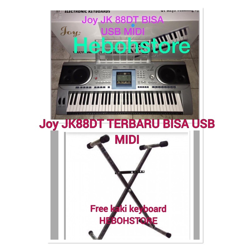 Keybord Piano JOY JK 88DT JOY JK-88DT USB MIDI +BONUS KAKI KEYBOARD