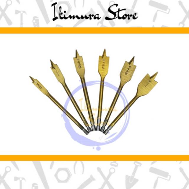 Mata Bor Kayu Model Kipas Set 6pcs NANKAI