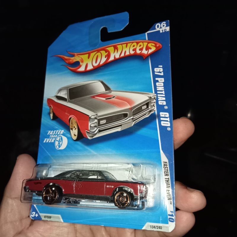 RARE AKTA Pontiac GTO Faster Than Ever Zamac Red Classic Car Muscle Mania Merah Hw Hot Wheels Hotwhe