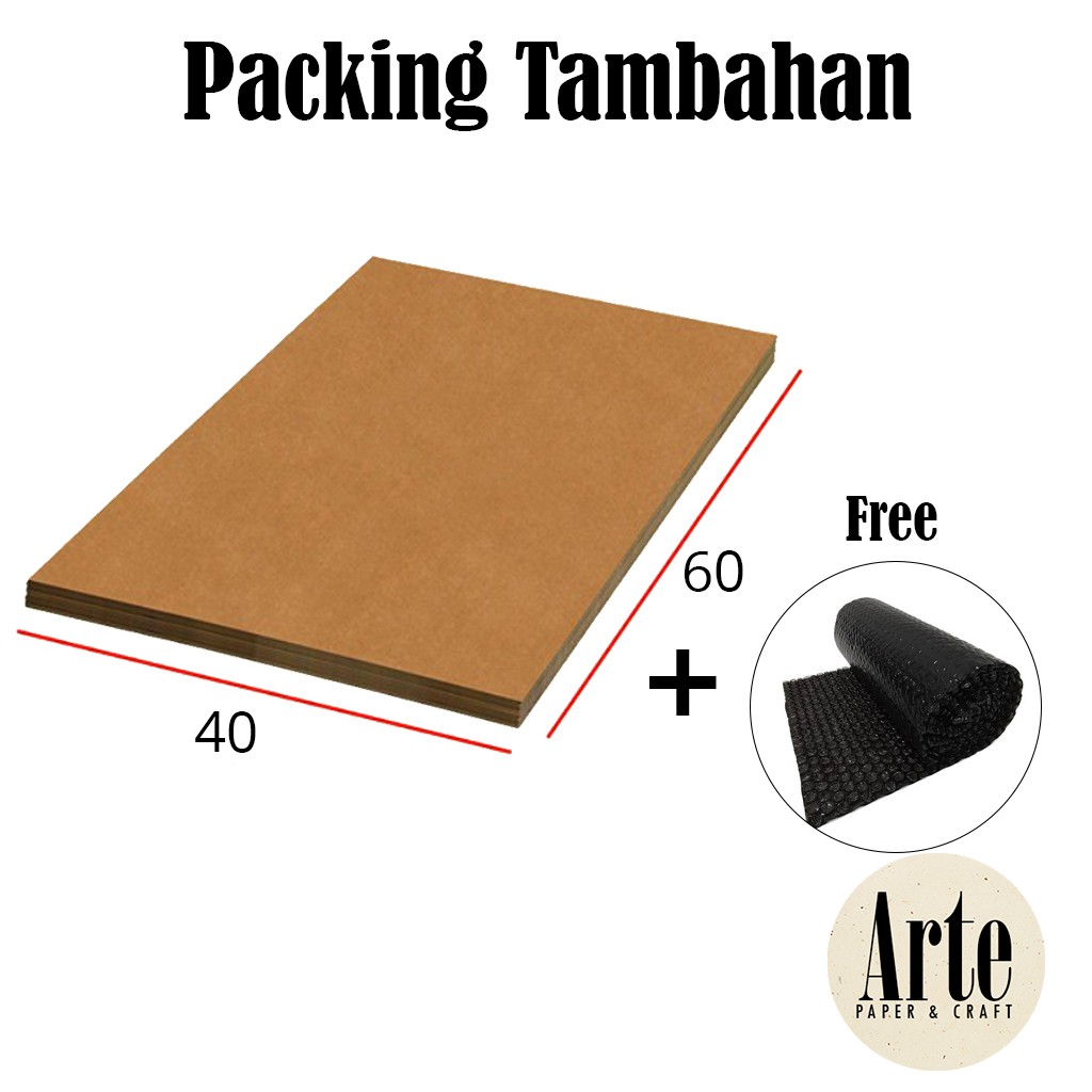 

Tambahan Packaging Lembaran Packing kardus + Free Bubblewrap