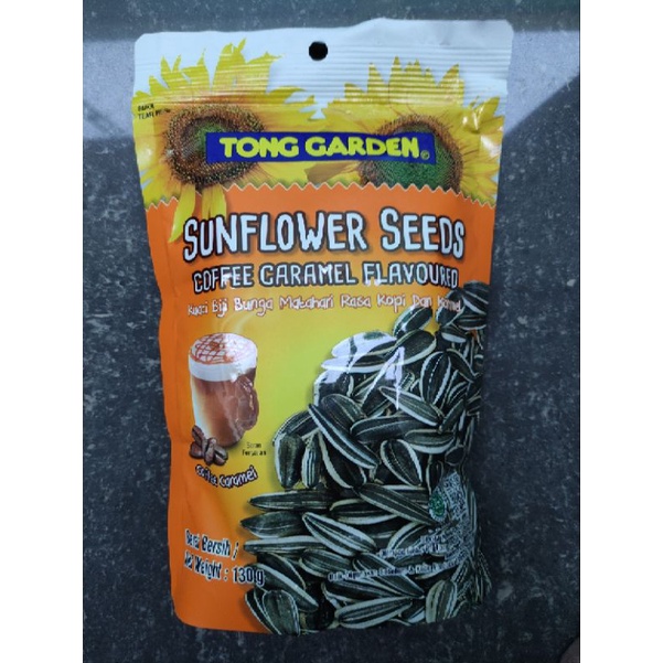 Jual Kuaci Tong Garden Sunflower Seeds 130gr rasa kopi karamel Shopee