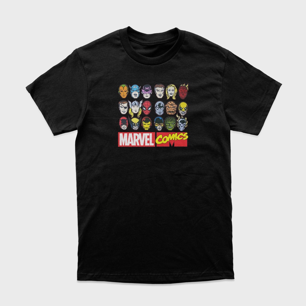 T-shirt Marvel Head | Kaos Marvel Comics