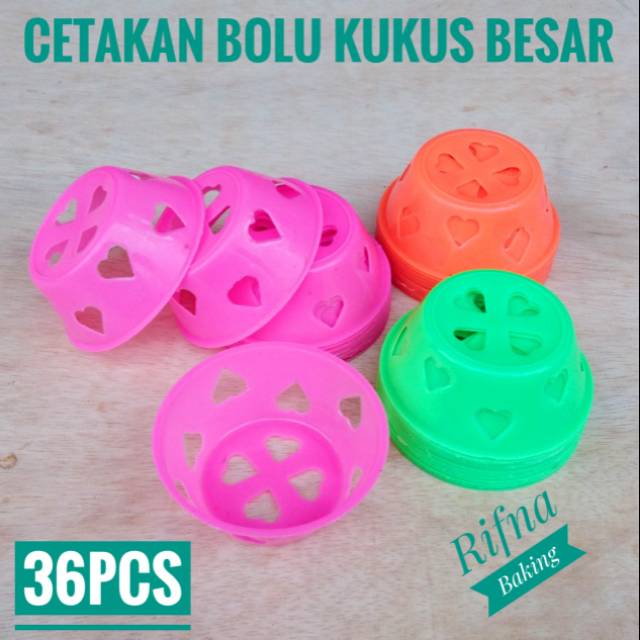 36pcs Cetakan Bolu Kukus Plastik Besar