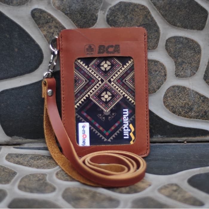 Murah Id Card Holder Kulit Pegawai Bank BCA