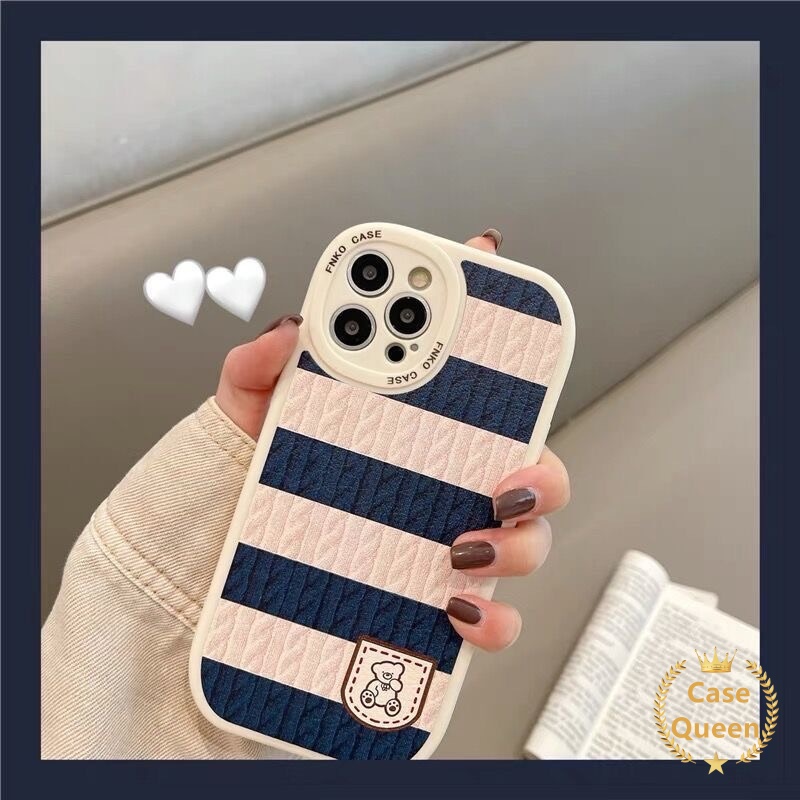 Soft Case TPU Desain Beruang Kecil Ultra Slim Untuk iPhone 7 8 Plus XR 11 13 12 Pro MAX 6 6s Plus X XS MAX SE 2020