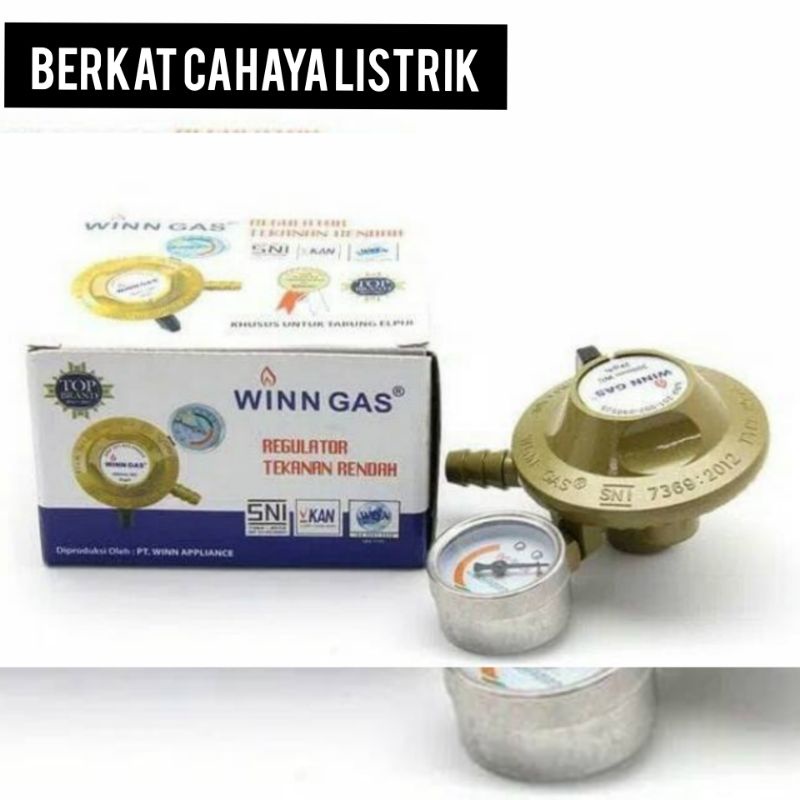 Regulator Winn Gas W - 118 M Untuk Tabung Ukuran 3 & 12 Kg