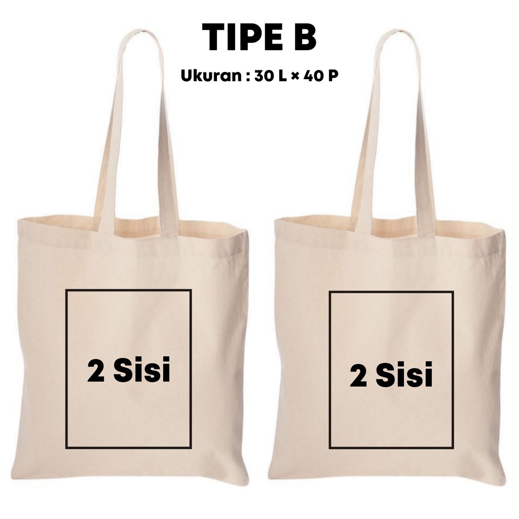 COSTUM TOTEBAG SATUAN , GRUP , LUSINAN | DESIGN BEBAS | BLACU PREMIUM | FULL COLOUR BERWARNA