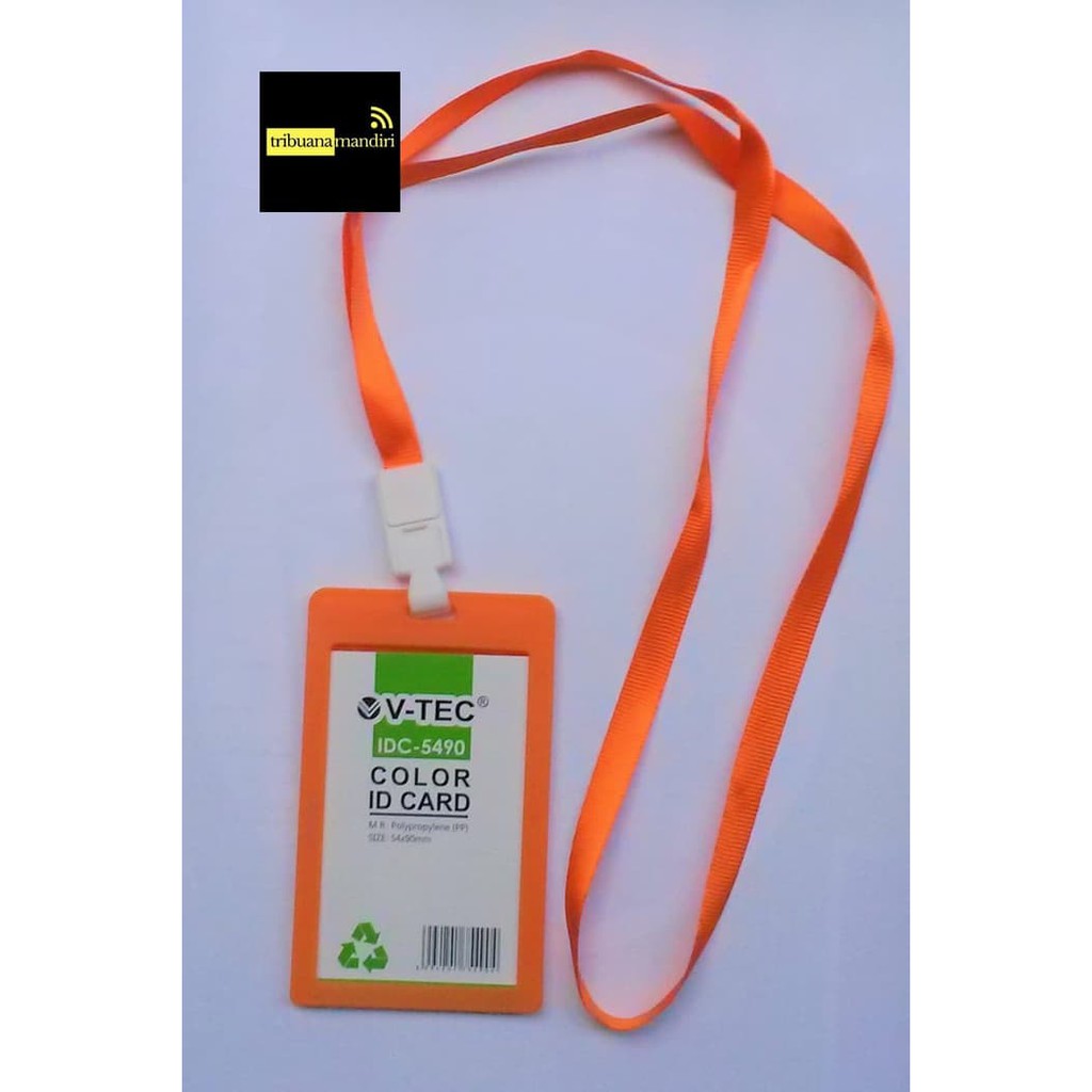 

STOCK TERBARU NAME TAG/ID CARD HOLDER WARNA + TALI VTEC IDC 5490 - MERAH HC184