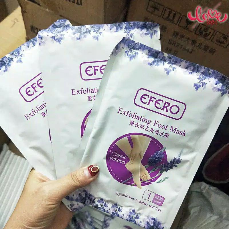 EFERO (exfoliating foot mask) masker kaki