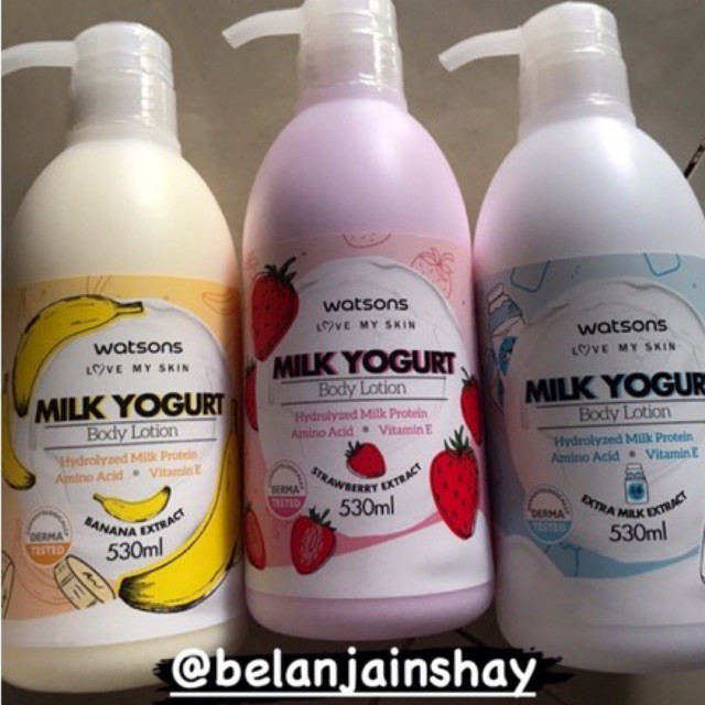 Jual WATSONS MILK YOGURT BODY LOTION 530ML Indonesia