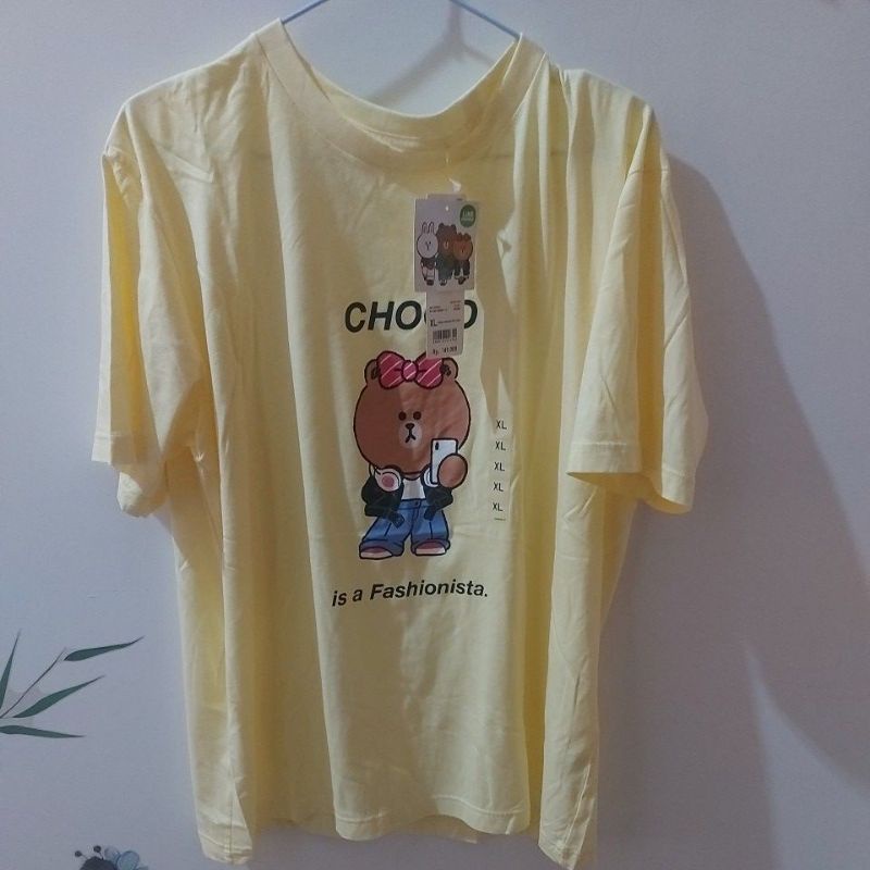 UNIQLO UT LINE FRIENDS LENGAN PENDEK YELLOW XL COWOK