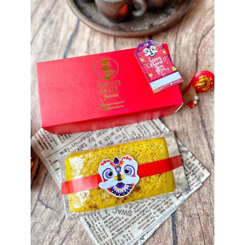 

Bika Ambon Mini 9x18cm Paket Hampers Imlek / CNY Edition READY