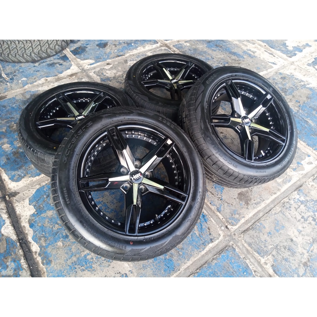 pelek seken mobil bekas velg murah ring 17x7,5 pcd 5x114 seken bekas plus ban 215 55 ring 17