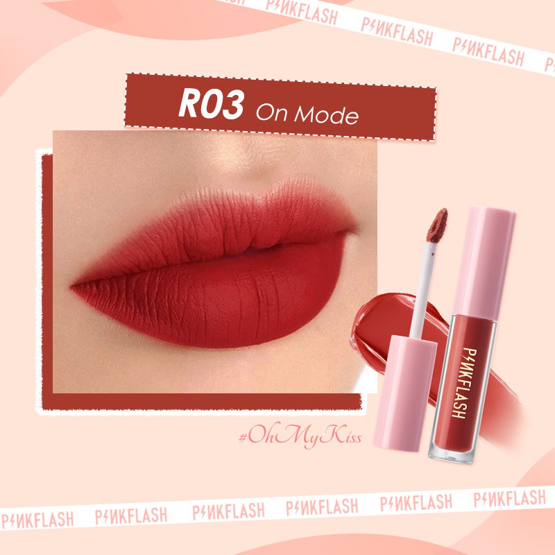 PINKFLASH Matte Lipstick Soft Long Lasting Moisturizing High Pigmentation R03 1 Pc Matte Lip Gloss