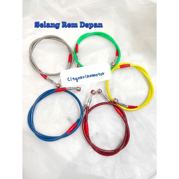 Selang Rem Depan Variasi Panjang 130Cm 90Cm 60Cm 215cm Universal KLX CRF Vixion PCX Nmax Aerox Lexi Vario New Scoopy new Beat Scoopy Vario New Mio Mio Jupiter MX wave Supra
