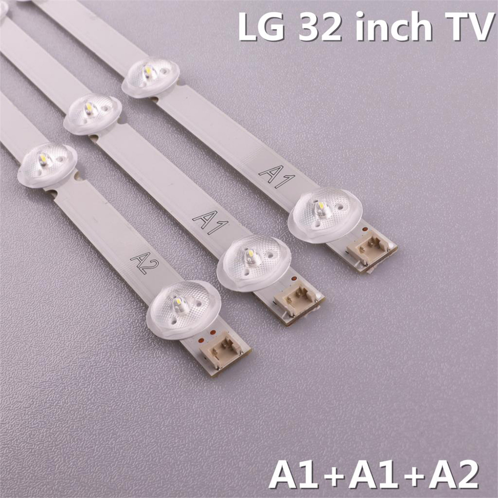 ELEGANT 630mm Backlight Strip 32LN545B for LG 32&quot;TV LED Strip 2A1+1A2 1204A 32LN520B 32LN5100 6916L-1105A 6916L-1106A 7 LED+8 LED/Multicolor