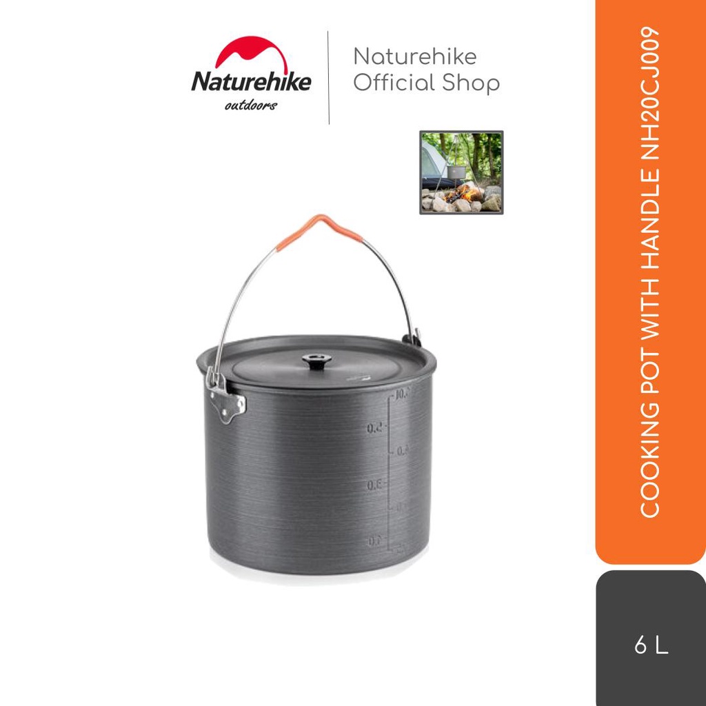 COOKING POT 6L WITH HANDLE NATUREHIKE NH20CJ009