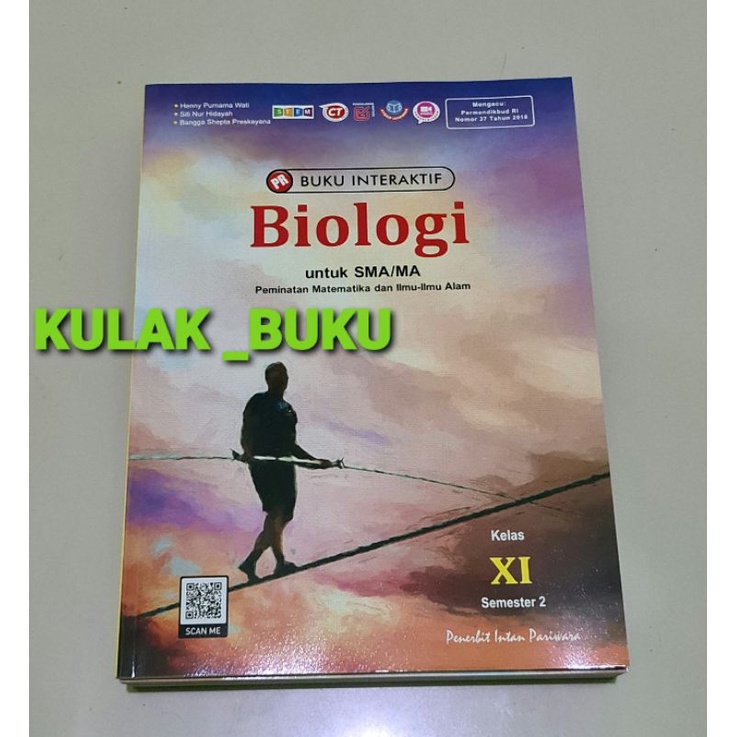 Buku LKS/PR Interkatif biologi SMA kelas XI, 11, semester 2, 11b, XB (K13 revisi). 2021/2022