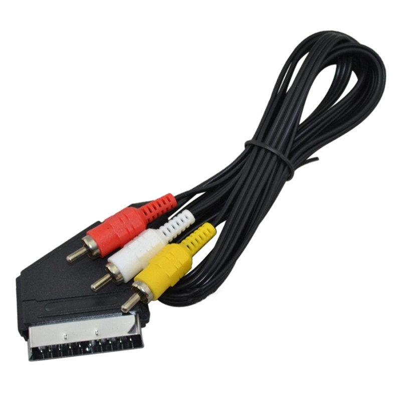 Btsg Scart to 3kabel Video RCA Composite AV Untuk NES Untuk Kabel Video FC T