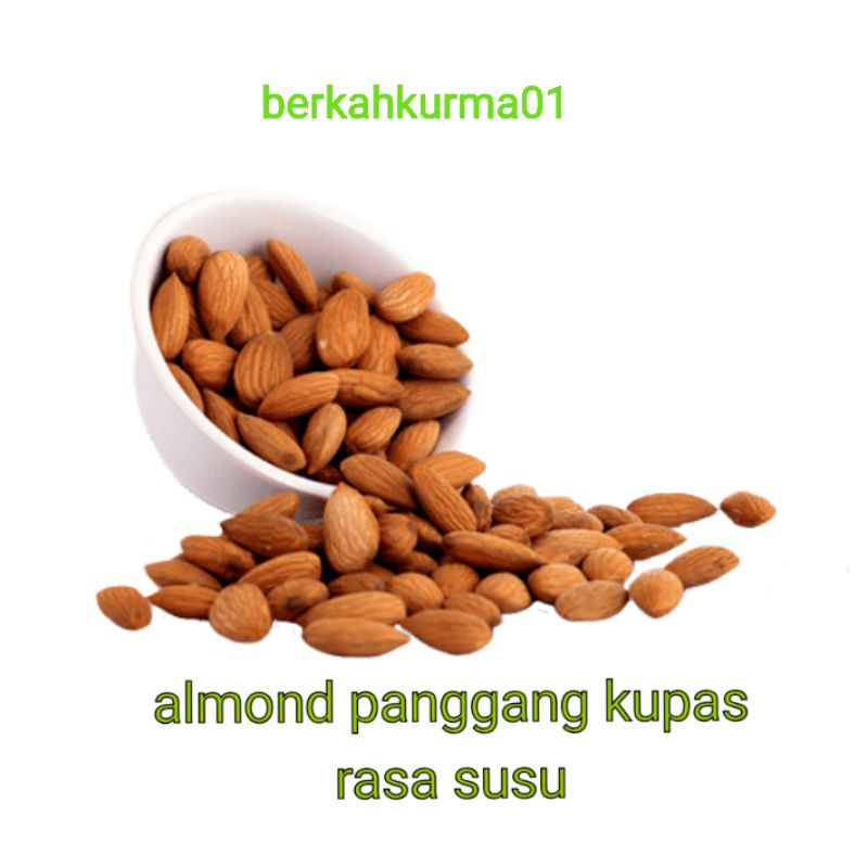 

Kacang almond rasa susu matang kupas 250 gram