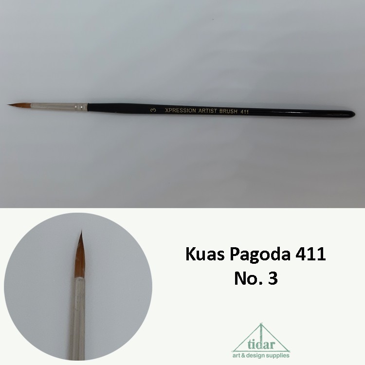 

Brush / Kuas Lukis Pagoda 411 No. 3