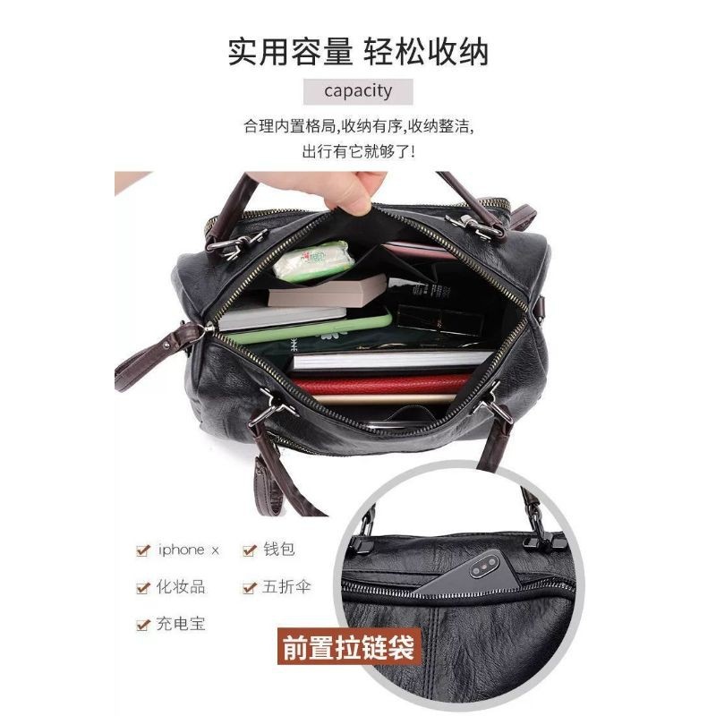 BJ15751 - BLACK/BROWN - TAS SLEMPANG JINJING TOTEBAG KEREN TAS WANITA FASHION IMPORT MODIS ELEGAN TERMURAH TERLARIS TERBARU BAGSTORE JAKARTA TAS BATAM CR7512 GT1858 LT1725 EL5751 BQ3544