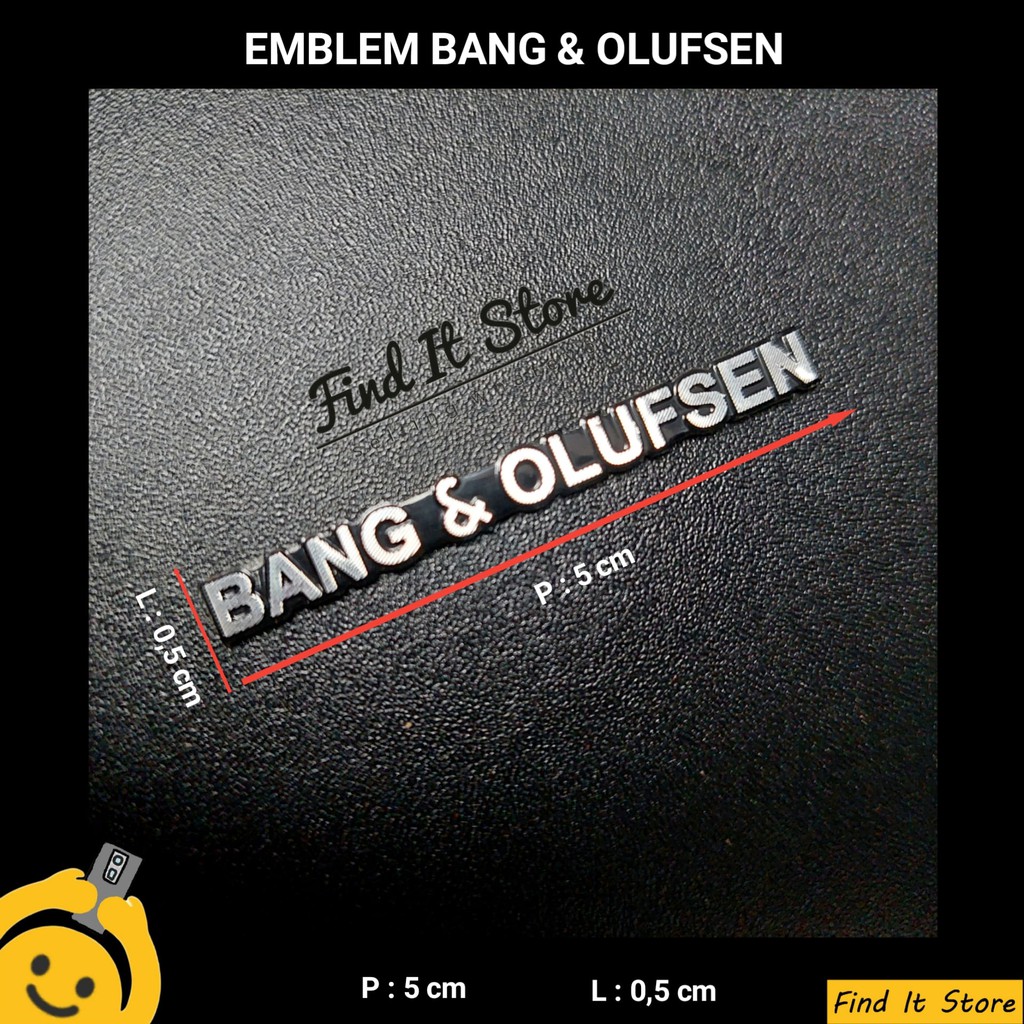 Emblem 3D Bang &amp; Olufsen Tulisan badge speaker (bkn Burmester Focal)