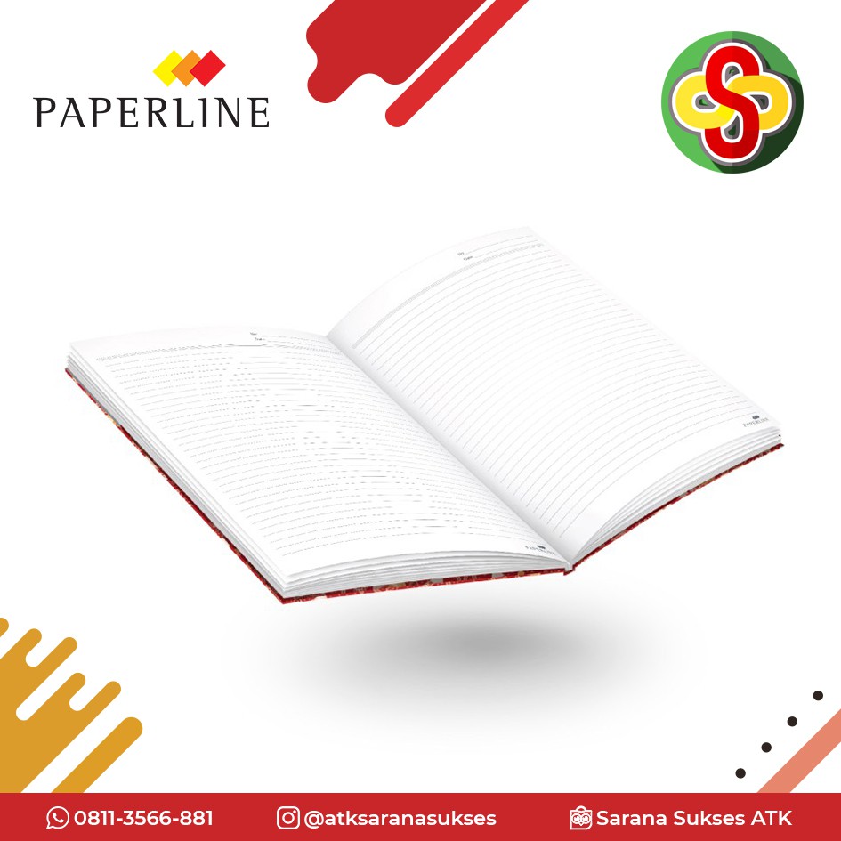 Buku Hard Cover Paperline Folio 200 Lembar