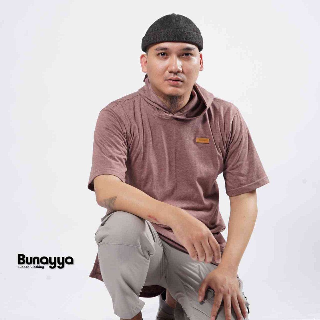 Grosir Bunayya Longline Hoodie Tshirt