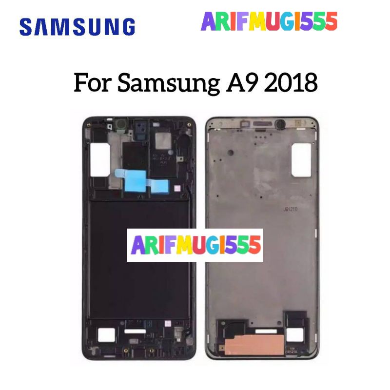 Front Frame Lcd Tulang Tengah Tatakan Dudukan Bezzel Bezel Samsung galaxy A9 A920 2018 Original