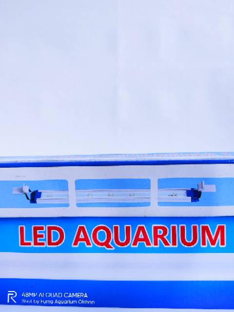 Lampu YANG HW-60 11 Watt Led Aquarium Aquascape 60-80cm Putih Biru 10.000K