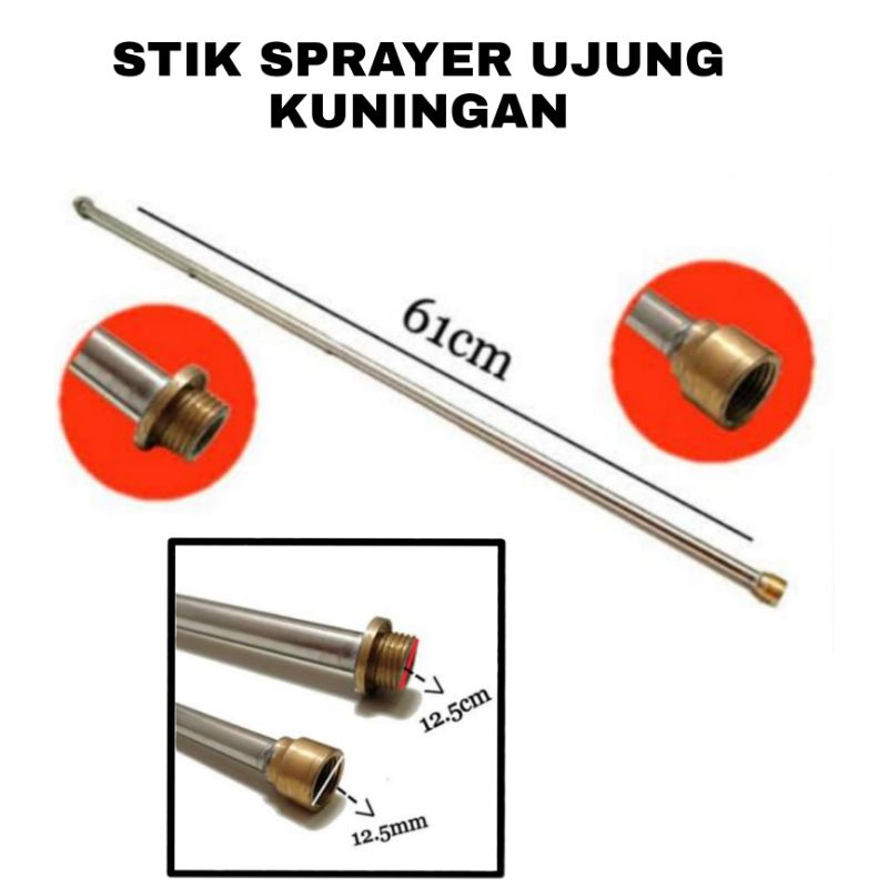 Swan Stik Sprayer Tangki Semprot Manual Stainless Kuningan Stick Sprayer