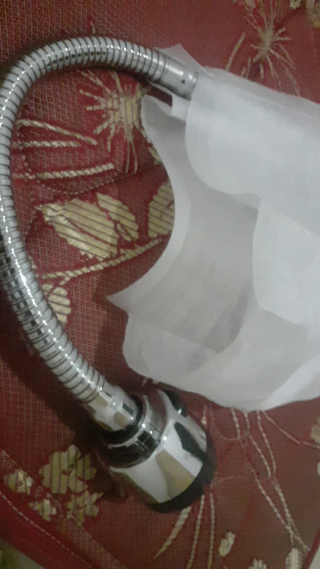 Kran Cuci Piring Fleksibel Kepala Besar Hitam Engkol Kran Cuci Piring Rotasi 360° Stainless Dapur Wa